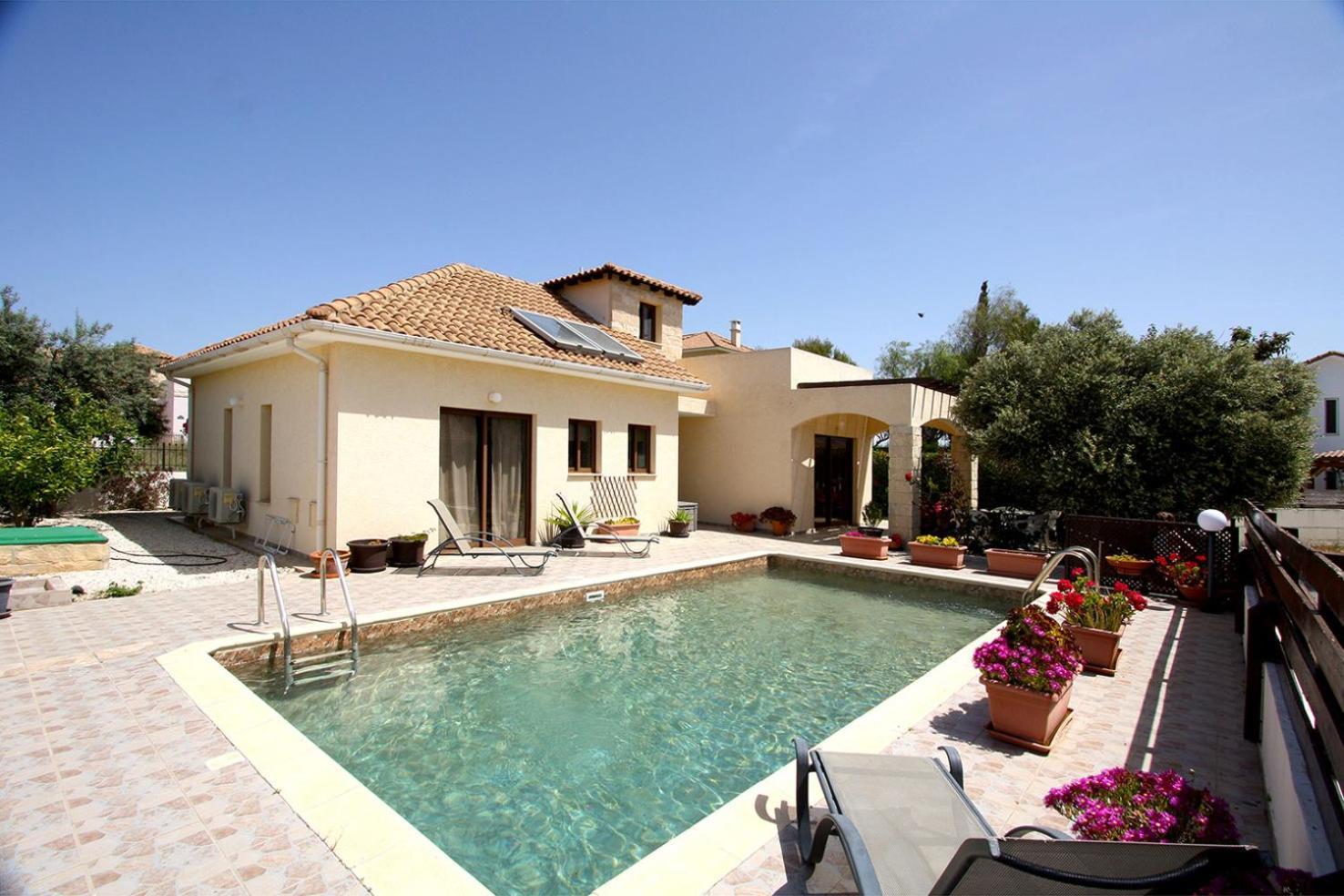 Amathousia Villa With Private Pool And Sea View Πισσούρι Εξωτερικό φωτογραφία