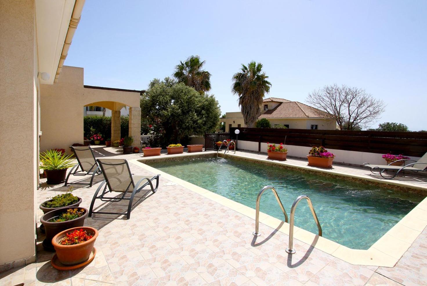 Amathousia Villa With Private Pool And Sea View Πισσούρι Εξωτερικό φωτογραφία