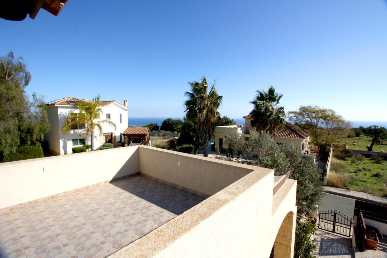 Amathousia Villa With Private Pool And Sea View Πισσούρι Εξωτερικό φωτογραφία